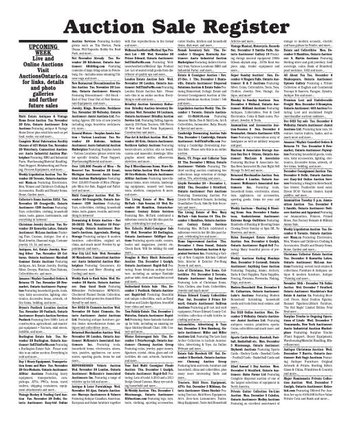 Woodbridge Advertiser/AuctionsOntario.ca - 2022-11-28