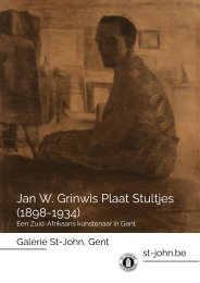Jan W. Grinwis Plaat Stultjes (1898-1934) een Zuid-Afrikaans kunstenaar in Gent