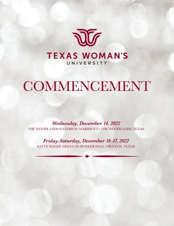 Commencement Program Fall 2022