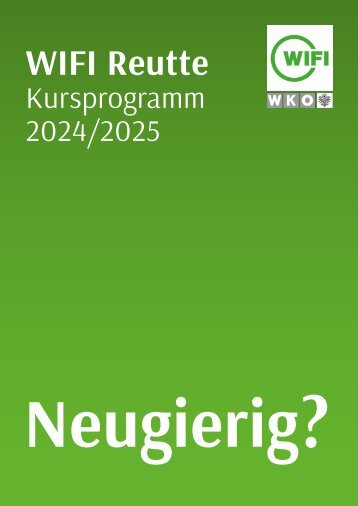 WIFI Reutte Kursprogramm 2023/24