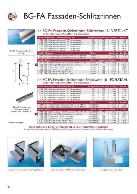 Preisliste 2010.indd - BG Graspointner GmbH & Co KG