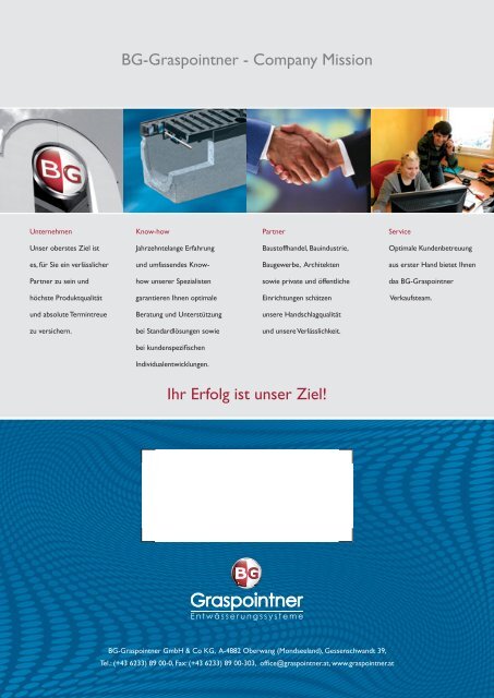 Preisliste 2010.indd - BG Graspointner GmbH & Co KG
