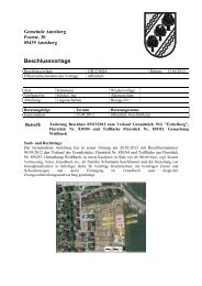 Beschlussvorlage - in der Gemeinde Amtsberg