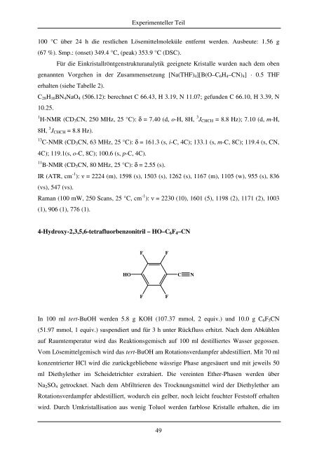 Diplomarbeit,Markus Karsch - Anorganische Chemie - Universität ...