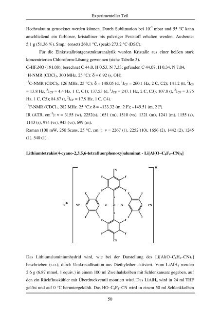 Diplomarbeit,Markus Karsch - Anorganische Chemie - Universität ...