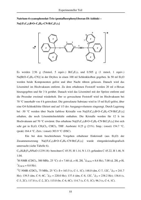 Diplomarbeit,Markus Karsch - Anorganische Chemie - Universität ...