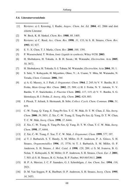 Diplomarbeit,Markus Karsch - Anorganische Chemie - Universität ...