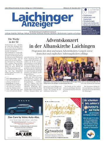 Laichinger Anzeiger 30.11.2022