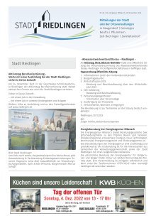 Amtliches Mitteilungsblatt Riedlingen 30.11.2022