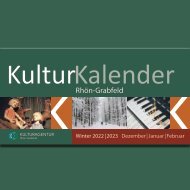 Kulturkalender Rhön-Grabfeld, Winter 2022/2023