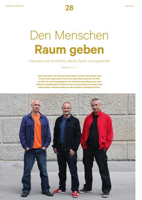 architektur FACHMAGAZIN People 2022