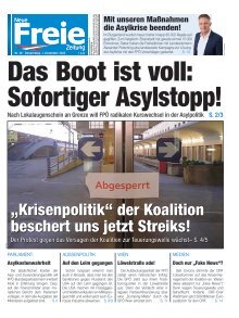 Das Boot ist voll: Sofortiger Asylstopp!