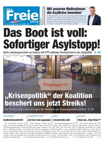 Das Boot ist voll: Sofortiger Asylstopp!