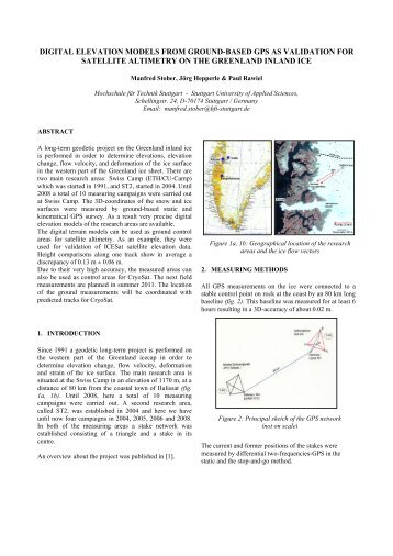 digital elevation models from ground-based gps - HFT Stuttgart