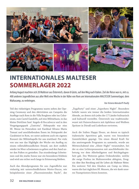 Die Malteser Zeitung 3/2022