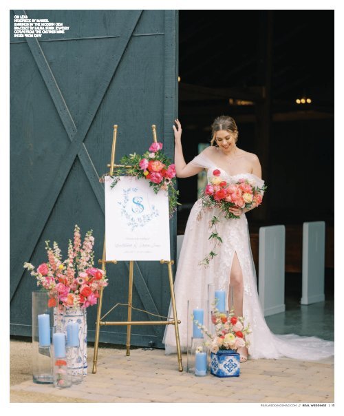 Real Weddings Magazine's Charmed by Love-A Decor Inspiration Shoot: The Rest of the Story: All The Pretty Details
