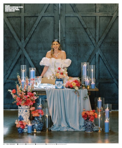 Real Weddings Magazine's Charmed by Love-A Decor Inspiration Shoot: The Rest of the Story: All The Pretty Details