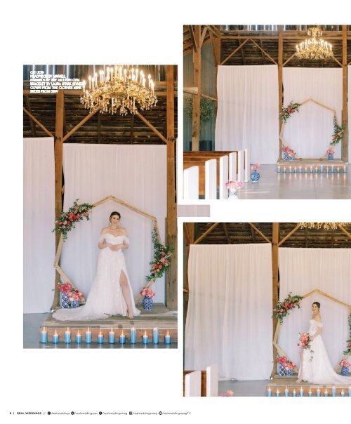 Real Weddings Magazine's Charmed by Love-A Decor Inspiration Shoot: The Rest of the Story: All The Pretty Details