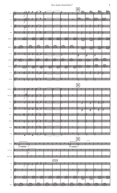 How Many Heartaches - Transposed Score