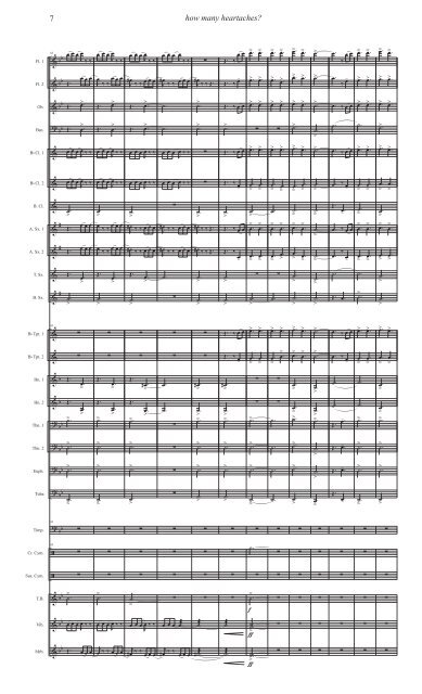 How Many Heartaches - Transposed Score