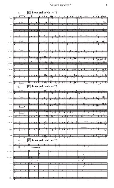 How Many Heartaches - Transposed Score