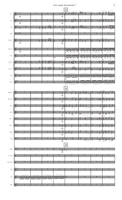 How Many Heartaches - Transposed Score