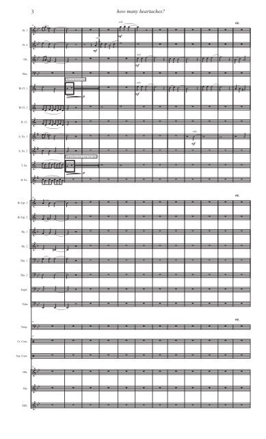 How Many Heartaches - Transposed Score