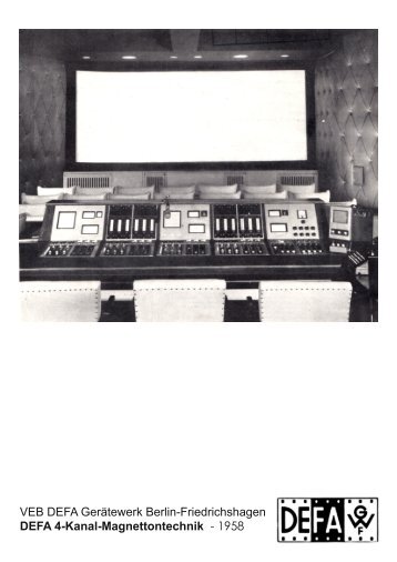 DE-DDR-DEFA-Gerätewerk-10-1958-DEFA-4-Kanal-Magnettontechnik