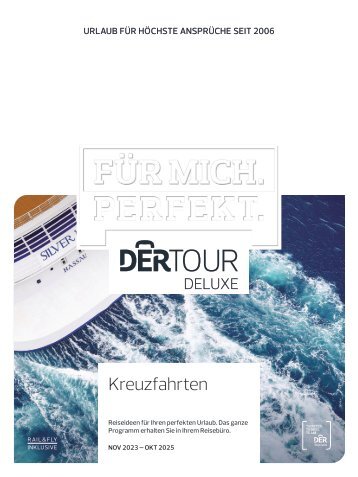 DERTOUR deluxe Kreuzfahrten 2023/2025