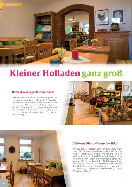 Töfte Regionsmagazin 12/2022 - Ostbevern und die große Weihnachtsausgabe