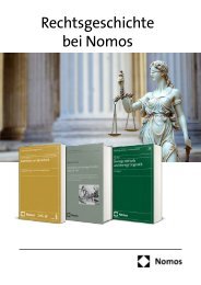 Prospekt Rechtsgeschichte bei Nomos