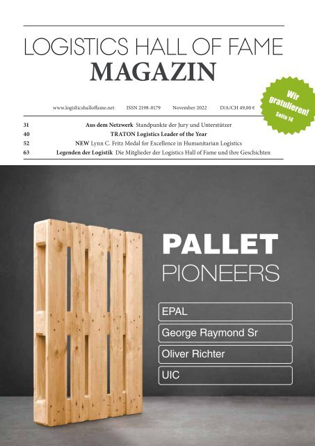 Logistics Hall of Fame Magazin 2022