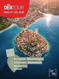 DERTOUR Kroatien Montenegro Albanien Slowenien Malta 2023