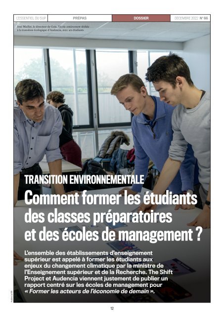 L'Essentiel Prépas - n°66 - Décembre 2022