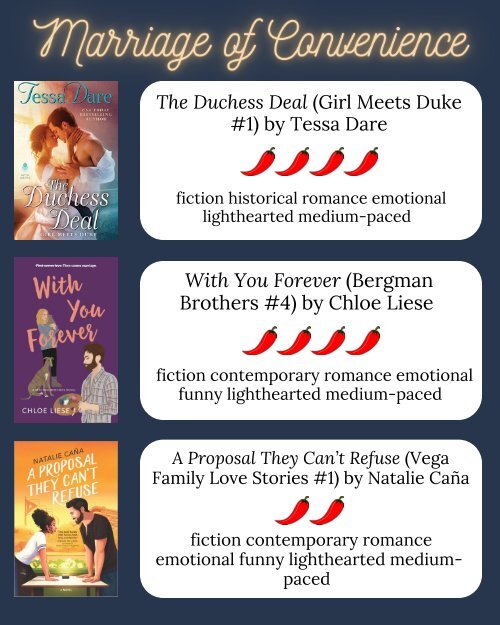 ROMANCE BOOK LIST 