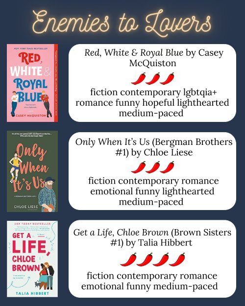 ROMANCE BOOK LIST 