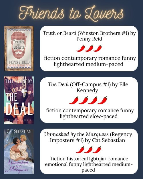 ROMANCE BOOK LIST 