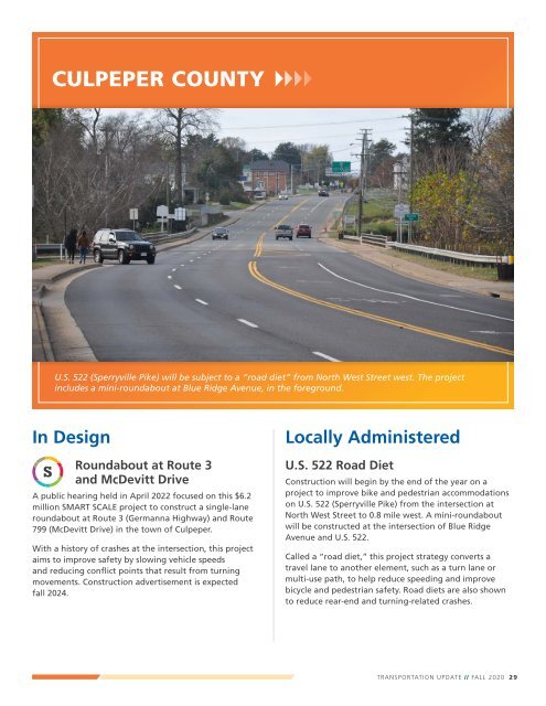 2022 Culpeper District Transportation Update