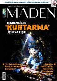 TMD MADEN SEKTÖRDEN HABERLER BÜLTENİ KASIM 2022