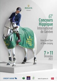 61e Concours Hippique International de Genève - 2022