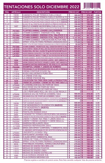 Lista de precios Tent Dic 2022