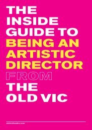 Inside guide to being an artistic director