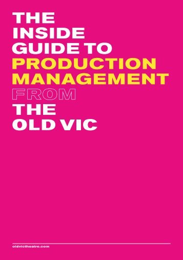 Inside guide to production management