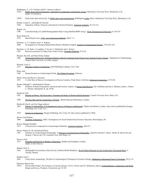 A Bibliography Related to Crime Scene Interpretation with ...