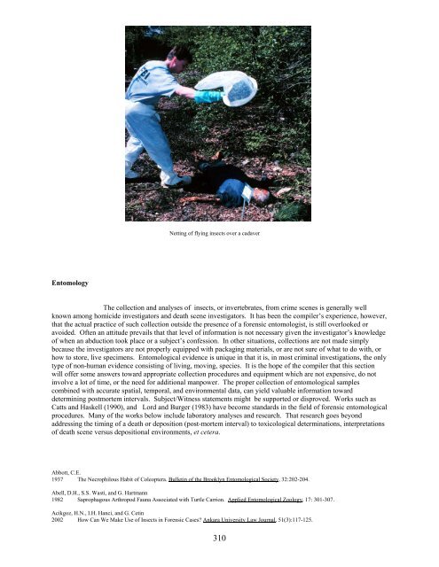 A Bibliography Related to Crime Scene Interpretation with ...