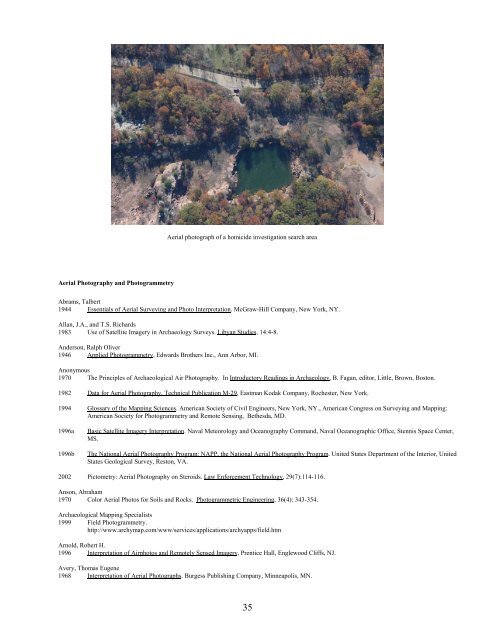 A Bibliography Related to Crime Scene Interpretation with ...