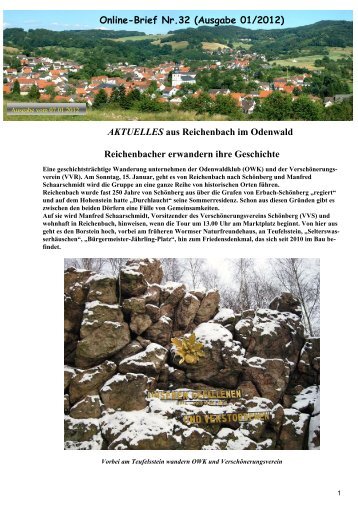 Online-Brief Nr.32 (Ausgabe 01/2012) - Verschönerungsverein ...