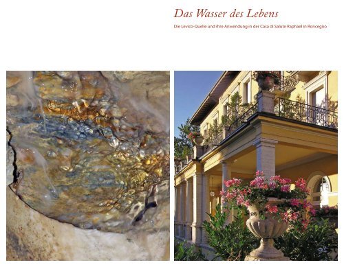 Das Wasser des Lebens - Annette Bopp