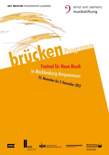 Programm Brücken-Festival 2012 - Hochschule für Musik und ...