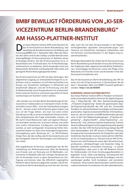 HSFnews24 Magazin Print-Ausgabe 2022